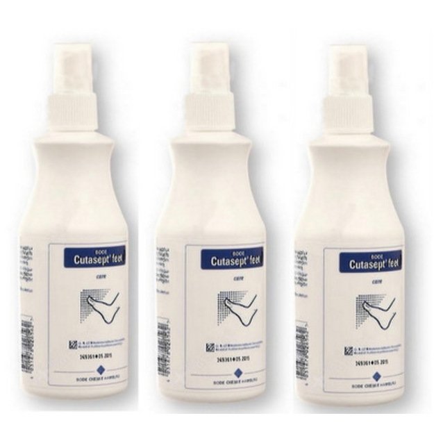 3 PCS of Cutasept Feet 250 ml CAEPER!
