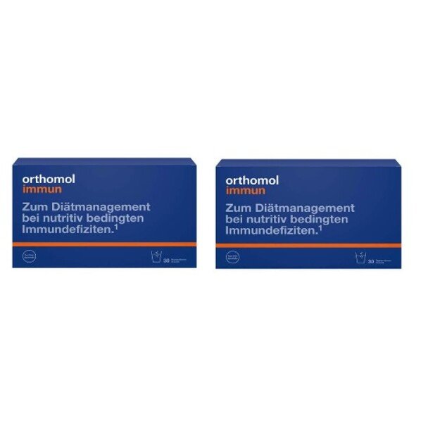 2 pcs. Orthomol Immun (30 daily doses) the better price if You buy 2 psc