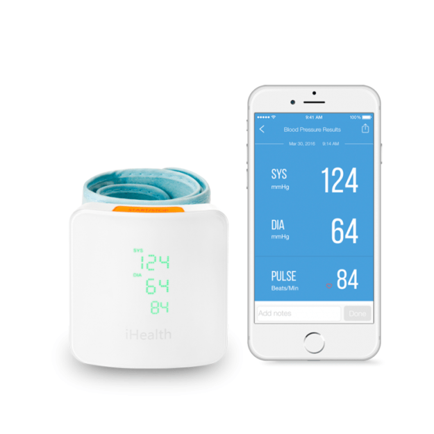 Wireless Blood Pressure Wrist Monitor