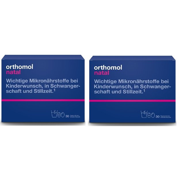 2 PCS of Orthomol Natal (30 daily doses) better price