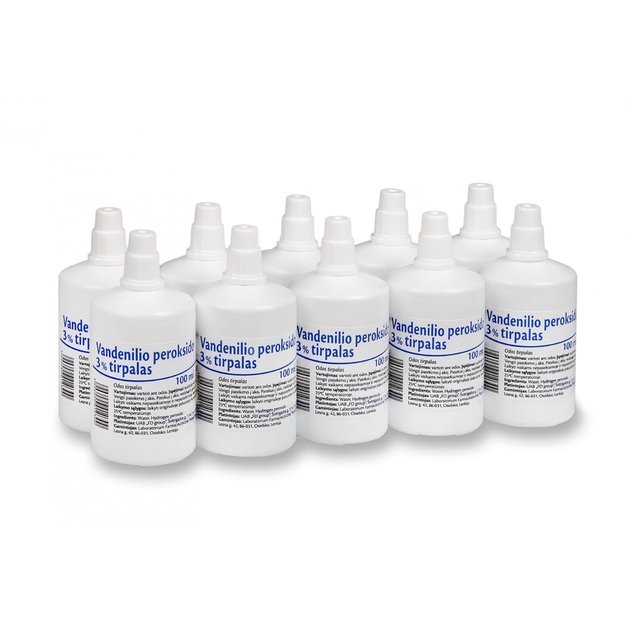 Hydrogen peroxide 3% 100ml (x10 bottles)