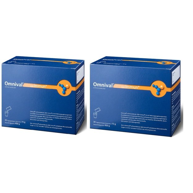  2 pcs NEW! Omnival Immun N30 orthomolecular 2OH (powder)