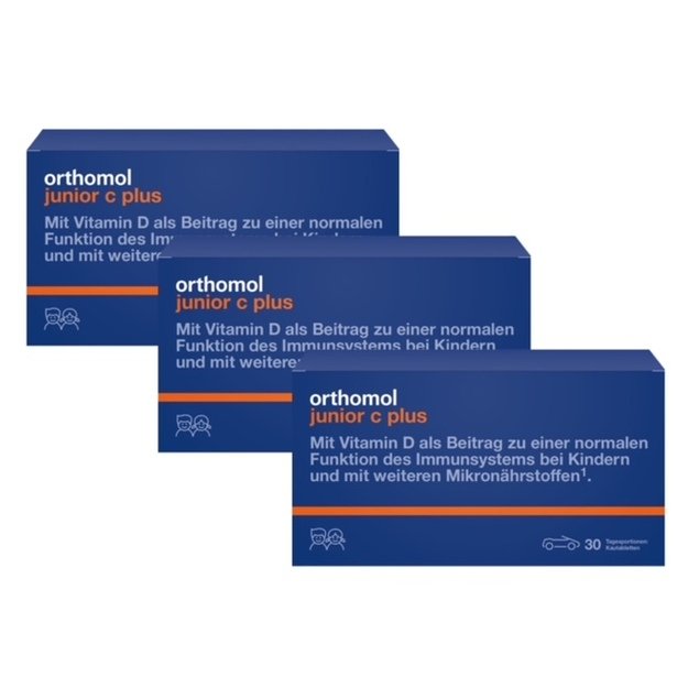 3 pcs. Orthomol Junior C plus (30 daily doses)
