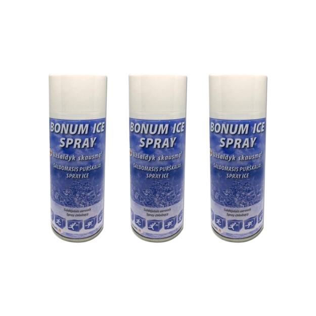 3 pcs. Bonum Ice Spray 400 ml