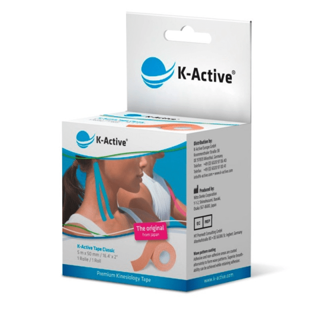 Kinesiology Adhesive Tape K-Active Classic 5 cm x 5 m (beige)